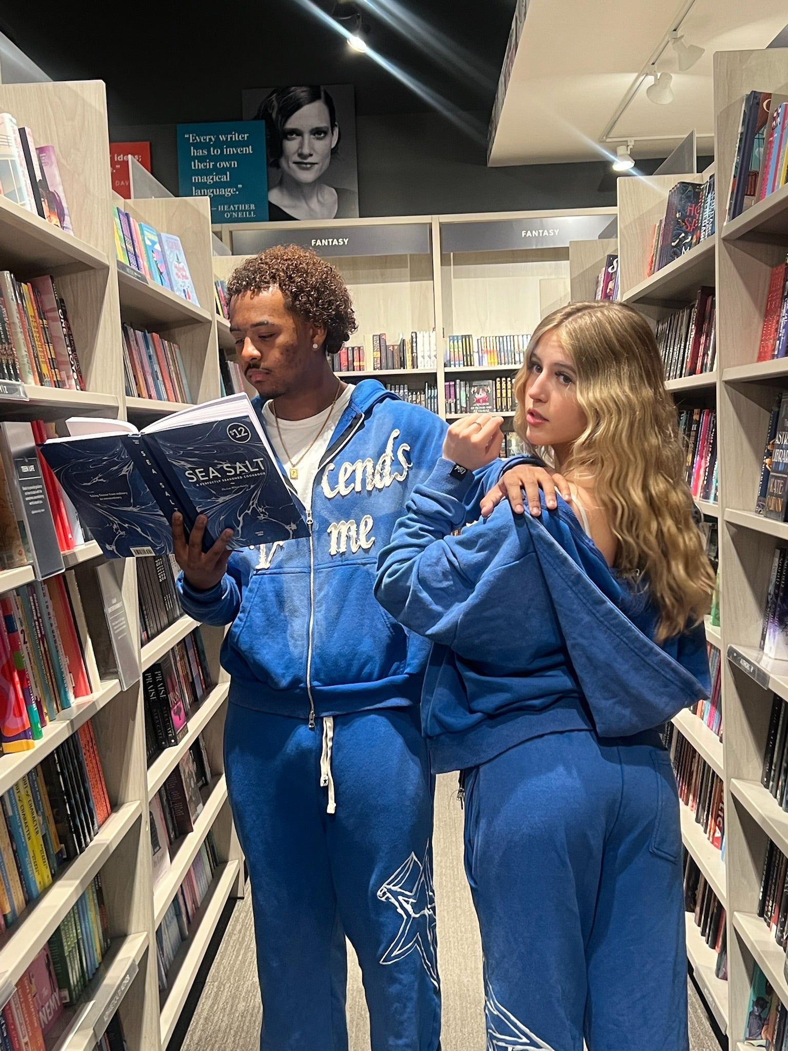 Transcends Time 'Blue' Zip-Up Hoodie