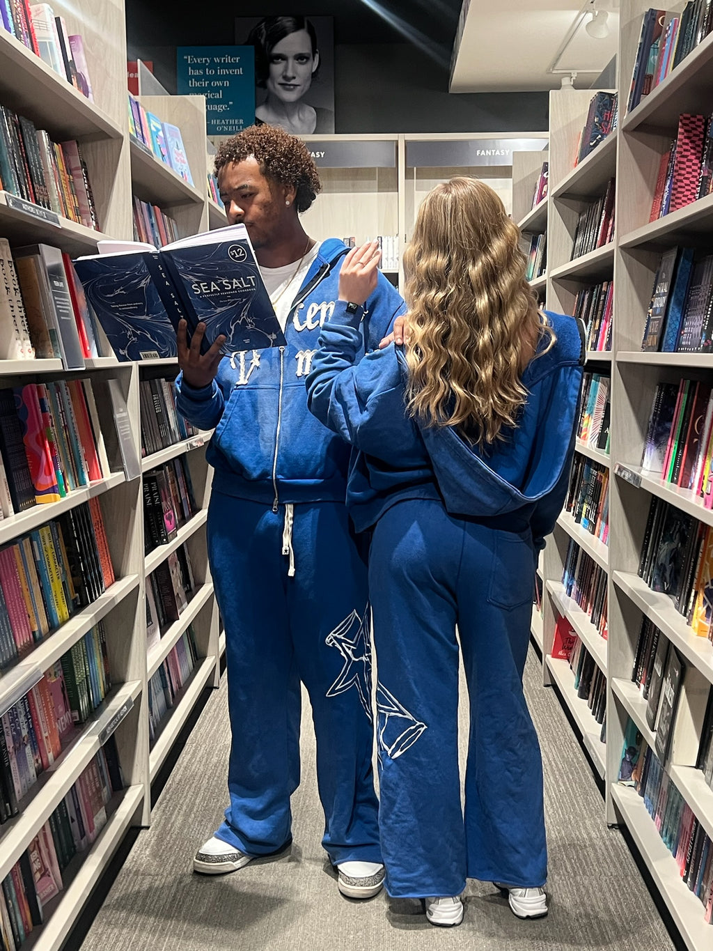 Transcends Time 'Blue' Zip-Up Hoodie