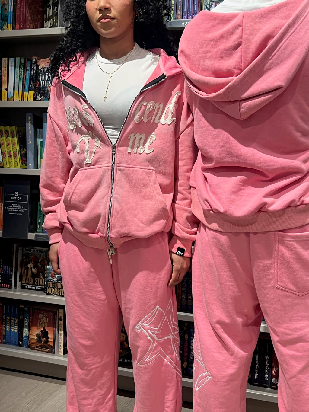 Transcends Time 'Pink' Zip-Up Hoodie