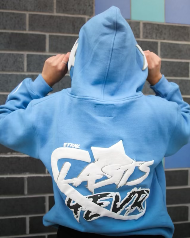 'LASTS 4 EVR' (Carolina Blue) Zip-Up