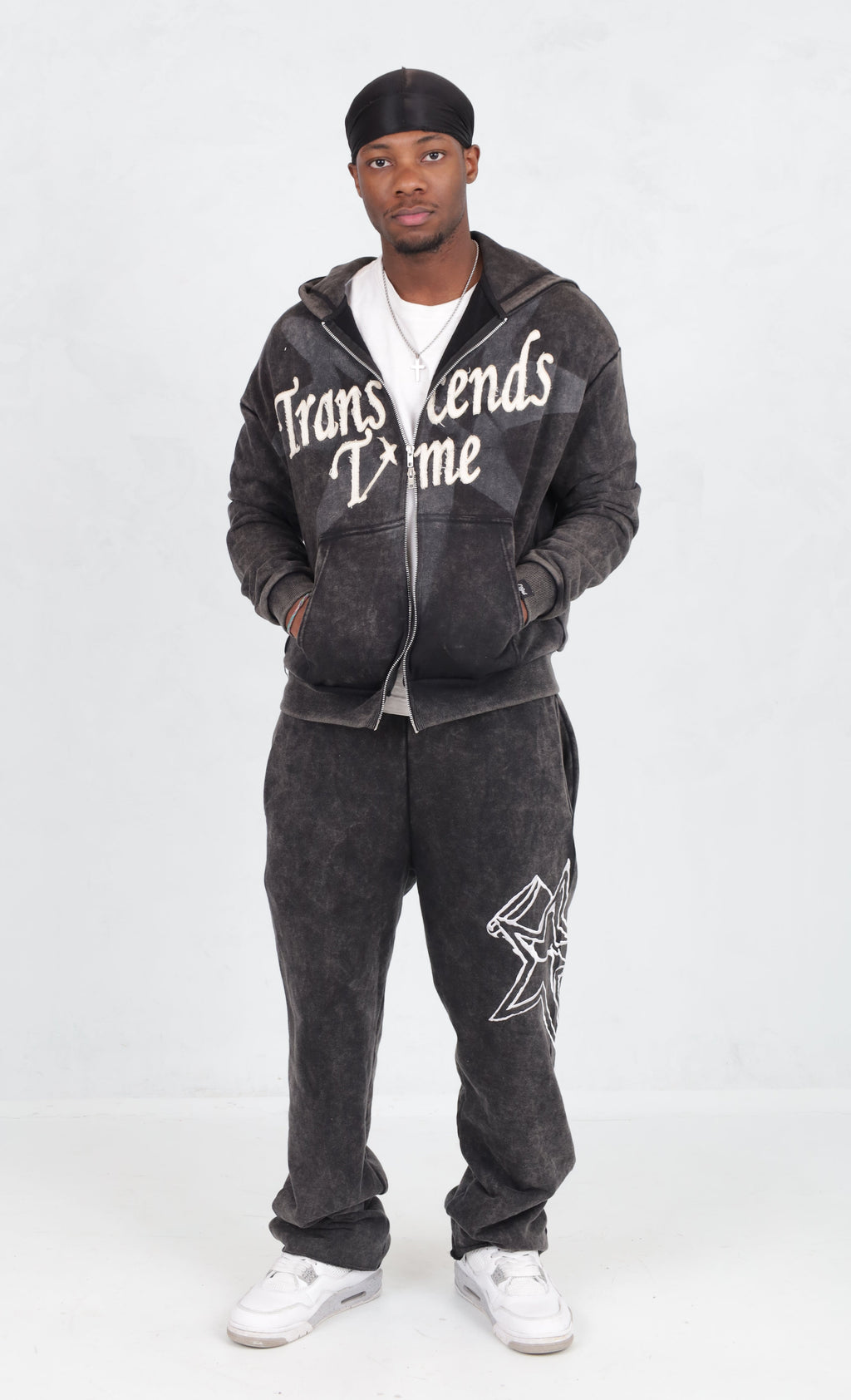 Transcends Time 'Black' Zip-Up Hoodie