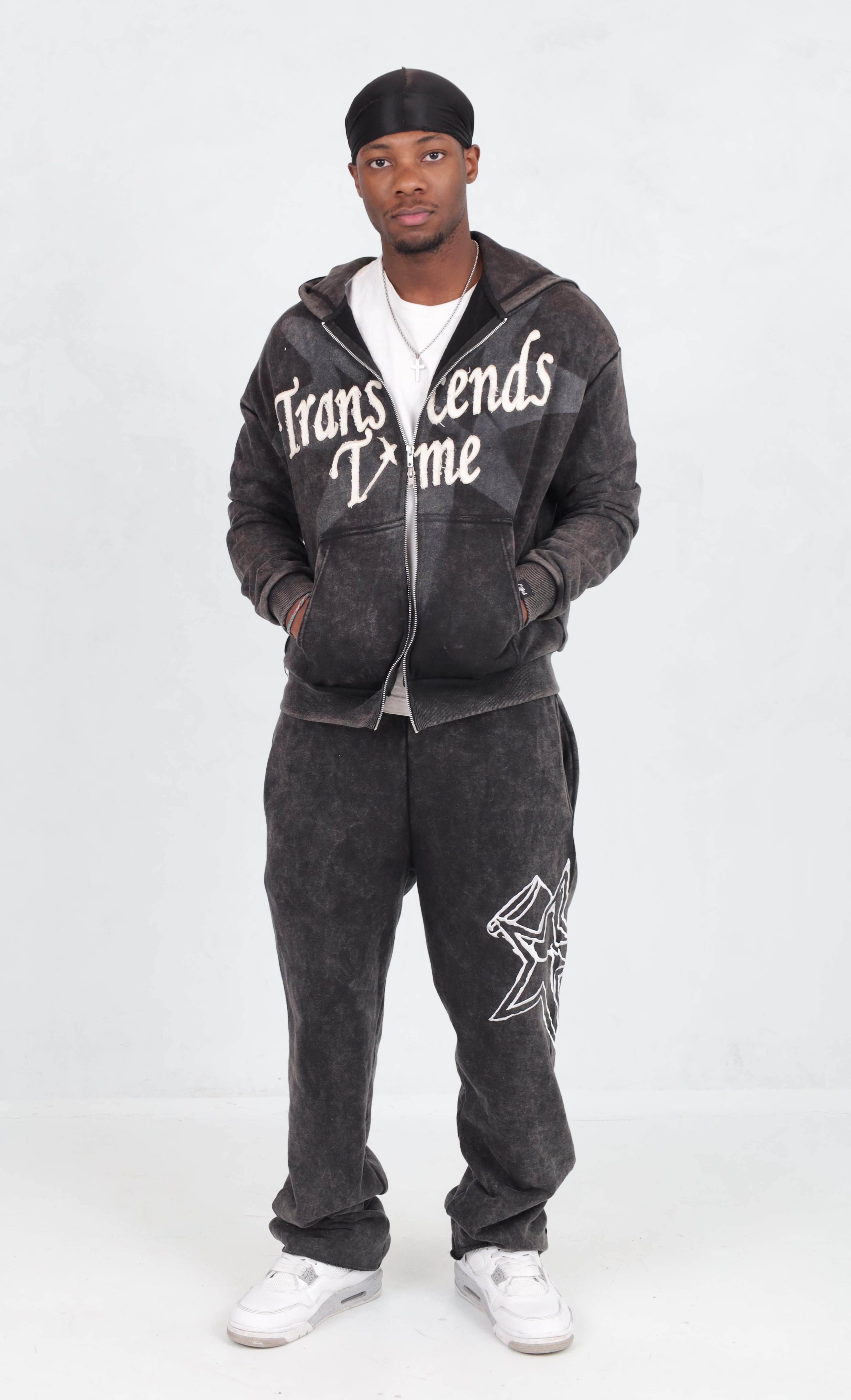 Transcends Time 'Black' Zip-Up Hoodie