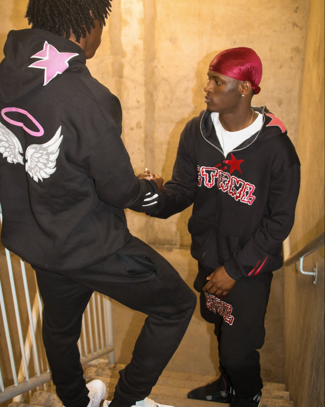 'LASTS 4 EVR' (Crimson Red) Zip-Up